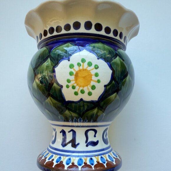 1913 Royal Copenhagen Aluminia Faience Christmas Vase - Picture 3 of 7